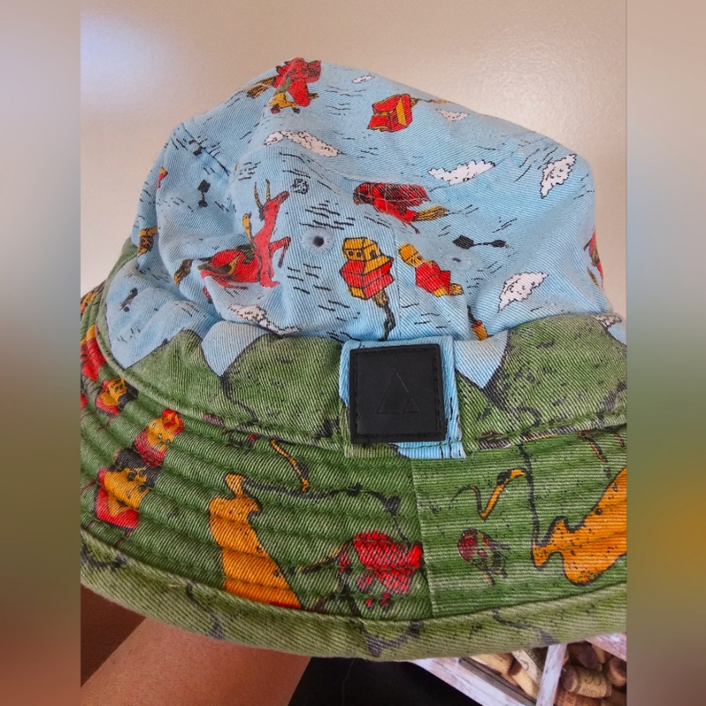 Vanguard scenic bucket hat festival artsy silly graphics